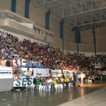 Estudantes festejam abertura da seletiva dos Jogos da Primavera - A aluna Daiane Leite