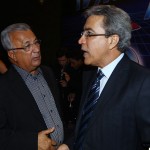 Governador prestigia comemoração pelos 35 anos da TV Atalaia  - O empresário Válter Franco e o governador Marcelo Déda