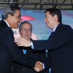 Governador prestigia comemoração pelos 35 anos da TV Atalaia  - O empresário Válter Franco e o governador Marcelo Déda
