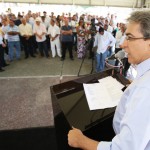 Déda assina ordem de serviço para revitalização do Parque dos Cajueiros - Governador concede entrevista à imprensa