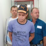 Polícia de Estância apresenta autor de incêndios criminosos - O desempregado Klintes Kley de Oliveira Santos / Fotos: Jadilson Simões/SSP