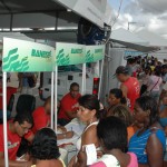 Banese participa do 'Sergipe de Todos' em Poço Verde - Estande de atendimento do Banese durante a última edição do 'Sergipe de Todos' no bairro Santa Maria