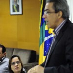 Governo e prefeitos debatem Plano Estadual de Combate ao Crack - O governador Marcelo Déda e a primeiradama Eliane Aquino