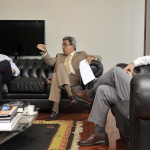 Déda reúnese com Temporão para reforçar aumento dos repasses à Saúde  - O governador Marcelo Déda em audiência com o ministro José Gomes Temporão
