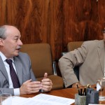 o ministro Guido Mantega e o governador Marcelo Déda