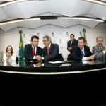 Déda assina nomeação de Ulices Andrade como conselheiro do TCE - Fotos: Marcos Rodrigues/ASN