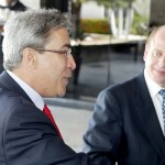 Governador recepciona o ministro Benjamin Zymler do TCU no Palácio de Veraneio -