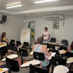Professor da UFS apresenta o programa Escola de Gestores aos diretores das DREs - Fotos: Ascom/Seed
