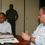 Secretário de Educação recebe Sintrase em reunião - Fotos: Ascom/Seed