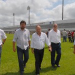 Vicegovernador vistoria obras do Estádio Presidente Médici em Itabaiana - Fotos: Wellington Barreto/ASN