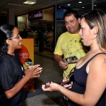Saúde realiza ação em shopping da capital com foco na prevenção à sífilis - Fotos: Walber Faria/SES
