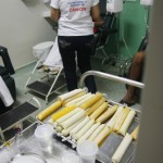 Projeto da Oncologia do Huse leva qualidade de vida aos pacientes - Geladinho contribui para inibir os enjoos típicos do tratamento de quimioterapia / Fotos: Marco Vieira