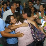Diretora do Colégio vencedor da edição estadual do Prêmio Gestão Escolar chega dos EUA - Fotos: Ascom/Seed