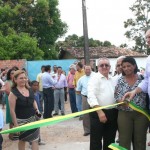Alunos festejam reforma e ampliação do Colégio Estadual Poeta José Sampaio - A quadra de esportes também foi reformada