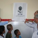 Alunos festejam reforma e ampliação do Colégio Estadual Poeta José Sampaio - A quadra de esportes também foi reformada