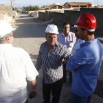 Belivaldo visita obras de drenagem e pavimentação na Caueira - O comerciante João Evangelista Carvalho