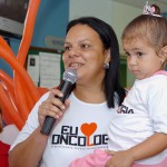 Pacientes e expacientes comemoram a vida  no "Dia da Vitória" no Huse - A enfermeira Elaine Brito