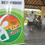 Aposentados do Banese participam de caminhada do programa Viva a Vida - O aposentado Ademir Domingos