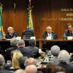 momentos antes do início da cerimônia de posse