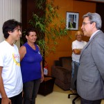 Déda recebe aluno da rede estadual classificado em concurso continental  -