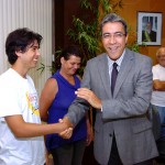 Déda recebe aluno da rede estadual classificado em concurso continental  -
