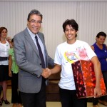 Déda recebe aluno da rede estadual classificado em concurso continental  -