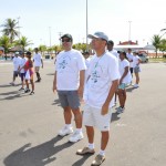 Aposentados do Banese realizam grande caminhada na Atalaia - 6ª Caminhada do Sergus reuniu muitos aposentados do Banese na Orla de Atalaia / Fotos: Luis Mendonça