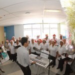 Centro de Oncologia inicia festividades natalinas no Huse - Danilo e a mãe Ana Mirna