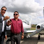 Governador Marcelo Déda entrega avião