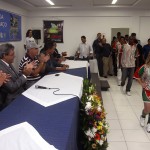 Governador Marcelo Déda é homenageado no lançamento do Campeonato Sergipano de Futebol -