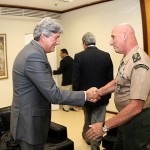 Déda recebe a visita do novo comandante da 6ª Região Militar -