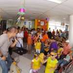 'OncoFolia' anima pacientes com câncer para homenagear o PréCaju  - Fotos: Wellington Barreto