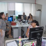 Mônica Sampaio visita unidades para agradecer apoio aos servidores da Saúde - Fotos: Márcio Garcez/SES