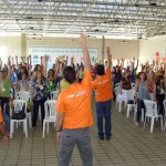 Servidores da Seed têm mais qualidade de vida com a Ginástica Laboral - Fotos: Ascom/Seed