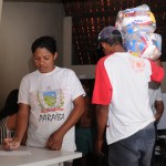 Estado prossegue com doações de cestas de alimentos em Itabi e Lourdes - A dona de casa e moradora de Itabi