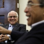 Marcelo Déda recebe visita do vicepresidente nacional do PSC -