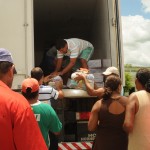 Vítimas da seca em Lourdes e Itabi recebem cestas básicas do Estado - Beneficiária Aparecida Santos