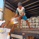 Vítimas da seca em Lourdes e Itabi recebem cestas básicas do Estado - Beneficiária Aparecida Santos