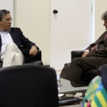 o advogado Carlos Alberto Menezes e o governador Marcelo Déda