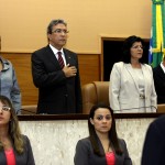 Déda faz a leitura da mensagem do Governo na abertura dos trabalhos legislativos em 2011 -