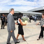 Governador recepciona Dilma Rousseff no aeroporto de Aracaju -
