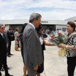 Governador recepciona Dilma Rousseff no aeroporto de Aracaju -