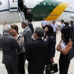 Governador recepciona Dilma Rousseff no aeroporto de Aracaju -