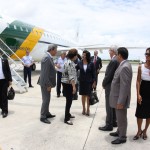 Governador recepciona Dilma Rousseff no aeroporto de Aracaju -