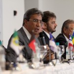 Governadores nordestinos concedem entrevista ao final do Fórum  - O governador da Bahia