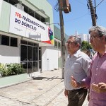 Déda e ministro visitam o Centro de Retaguarda em Epidemias -