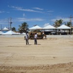 Montagem da arena esportiva do Verão Sergipe 2011 segue em ritmo acelerado - Fotos: Joel Luiz/Ascom/Seel