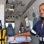 Primeira condutora de viatura do Samu abre novo espaço para mulheres - Fotos: Fabiana Costa/SES