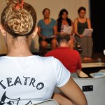 Secretária da Cultura visita residência literária do Festival de Teatro - A secretária de Estado da Cultura
