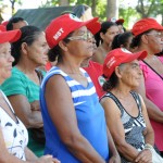 Eliane Aquino visita acampamento feminino do MST na Praça da Bandeira - Fotos: Edinah Mary/Seides